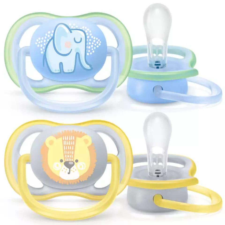 Succhietto Ultra Air 18M+ Elefante/Hel Philips Avent 2 Pezzi