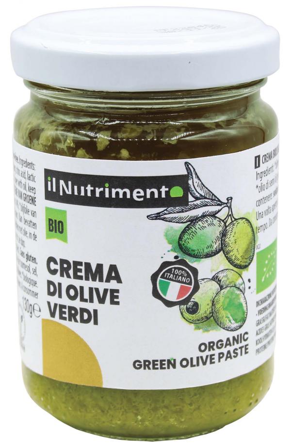 Crema Di Olive Verdi Il Nutrimento Bio 130g