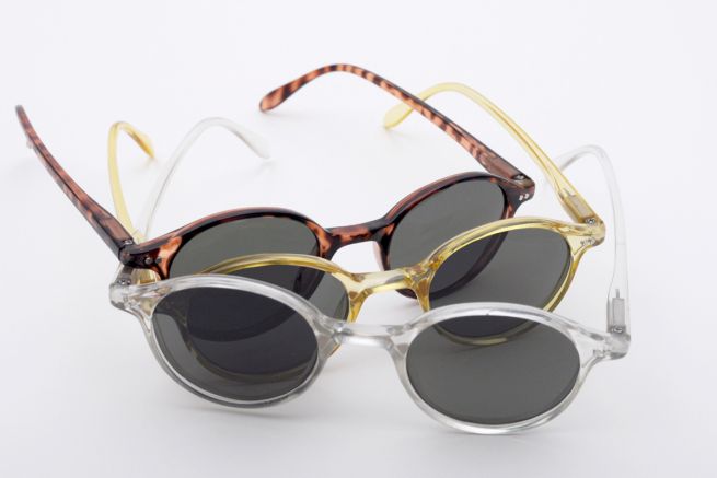Doubleice Occhiali Vintage Full Yellow + 2.00 Diottrie