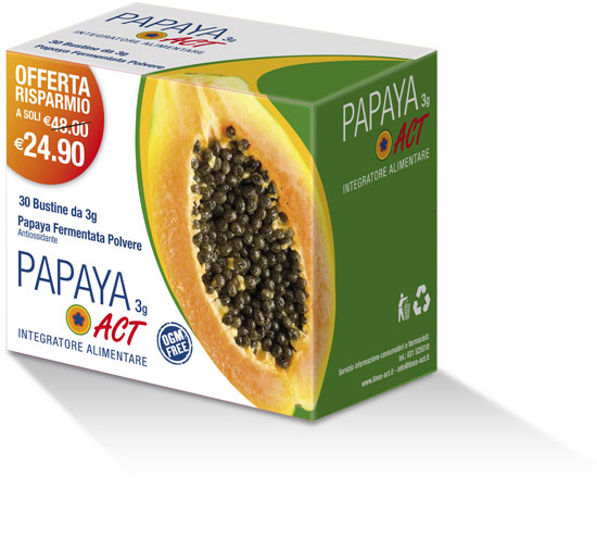 Papaya ACT 3g Integratore Alimentare 10 Bustine