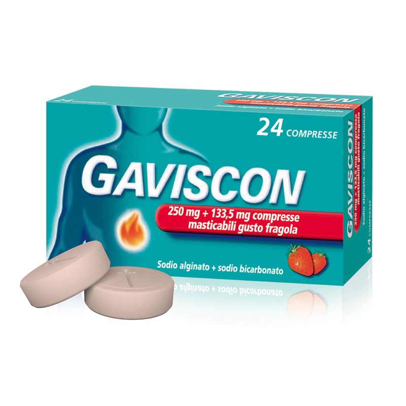 Gaviscon 24 Compresse Masticabili Gusto Fragola