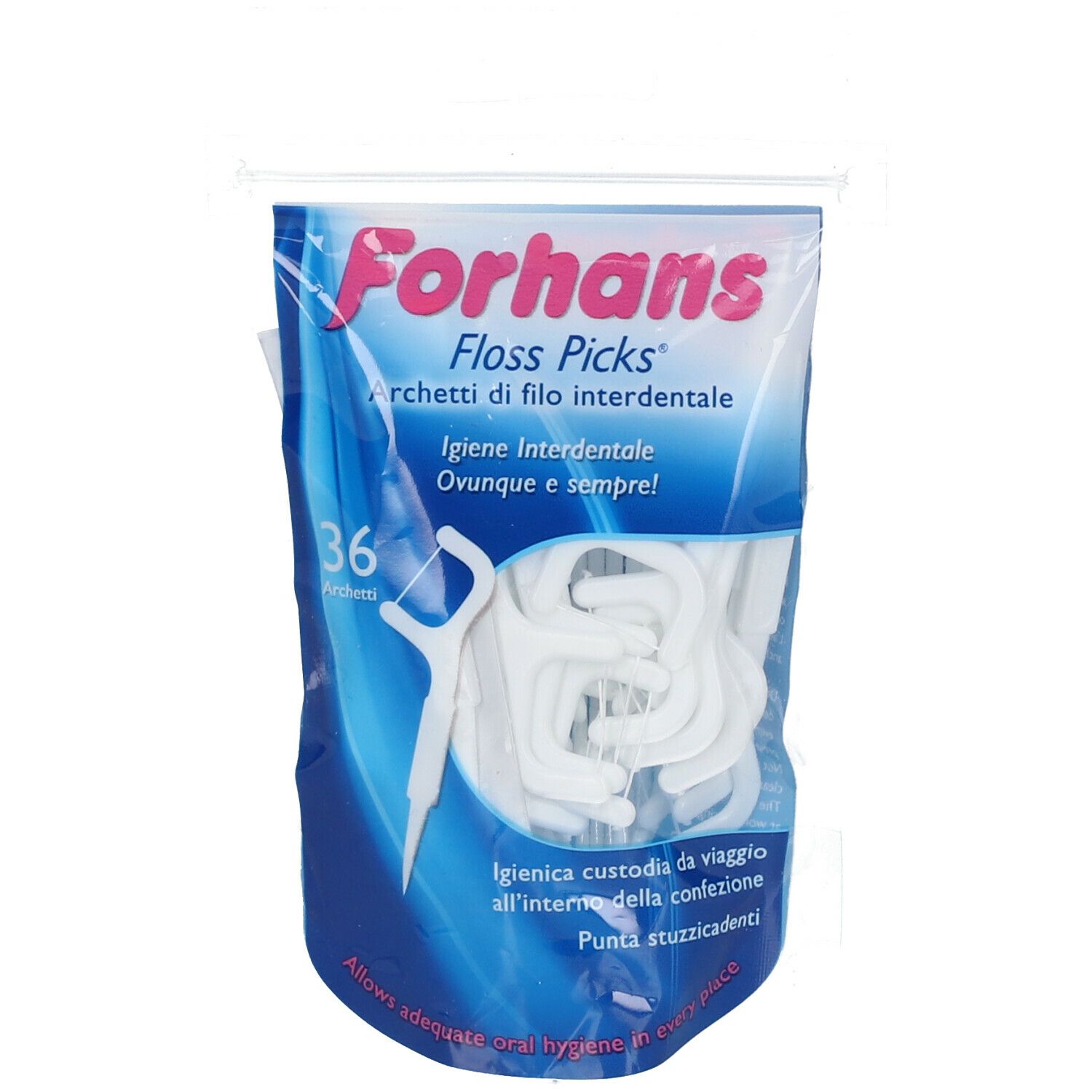 Floss Picks Archetti Interdentali Forhans 36 Pezzi