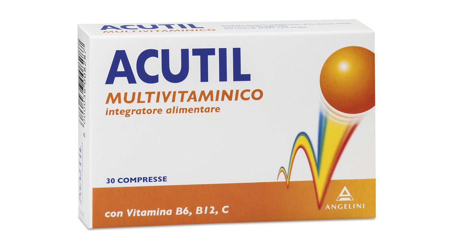 Acutil Multivitaminico Integratore Alimentare 30 Compresse