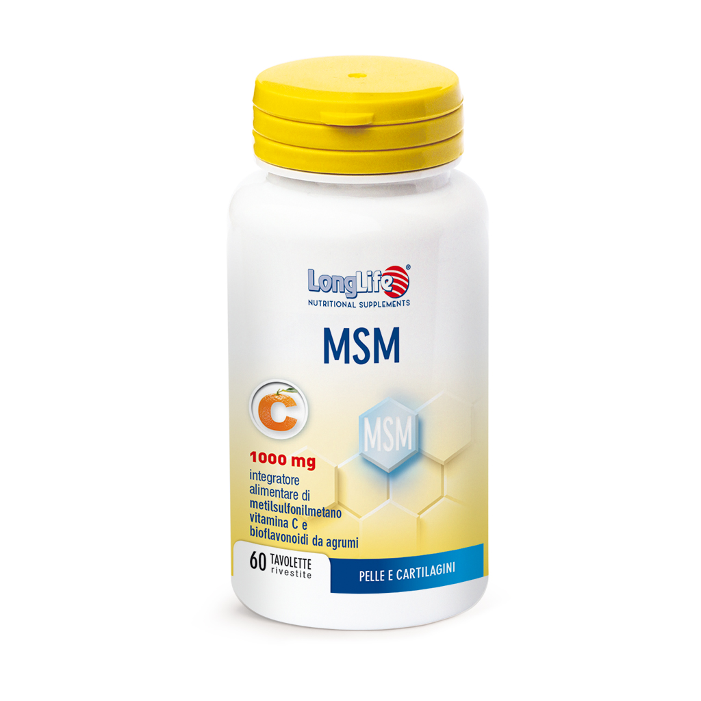 MSM 1000mg LongLife 60 Tavolette Rivestite