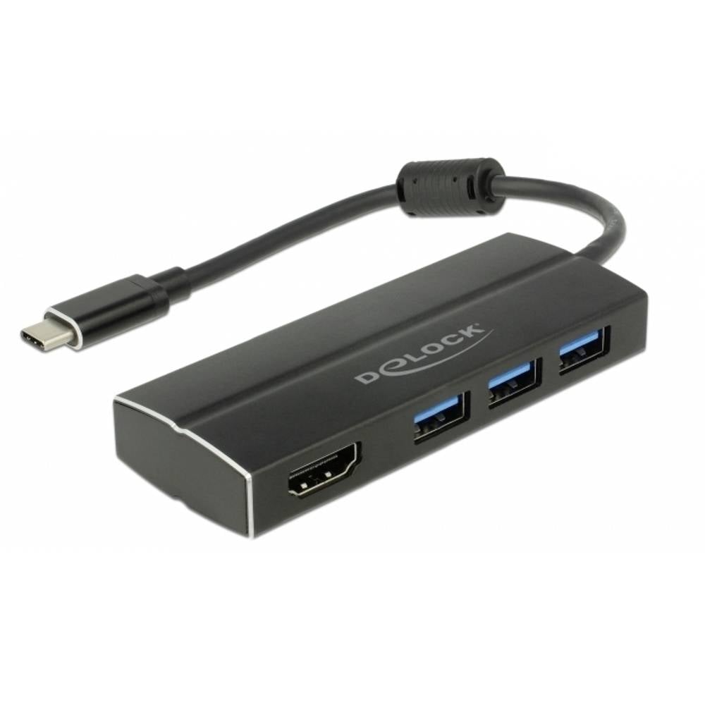 Delock 63931 USB-C® (USB 3.1) Multiport Hub Nero