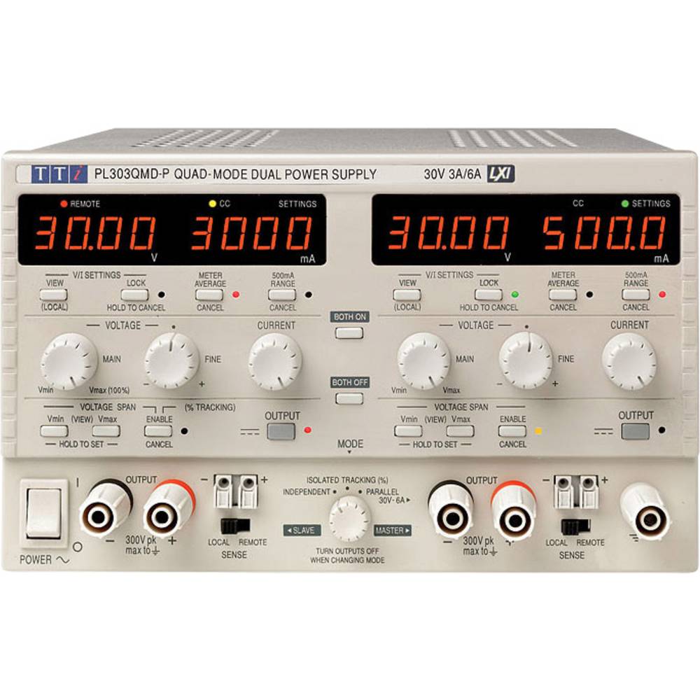 Aim TTi PL303QMD Alimentatore da laboratorio regolabile 0 - 30 V/DC 0 - 3 A 180 W Num. uscite 2 x