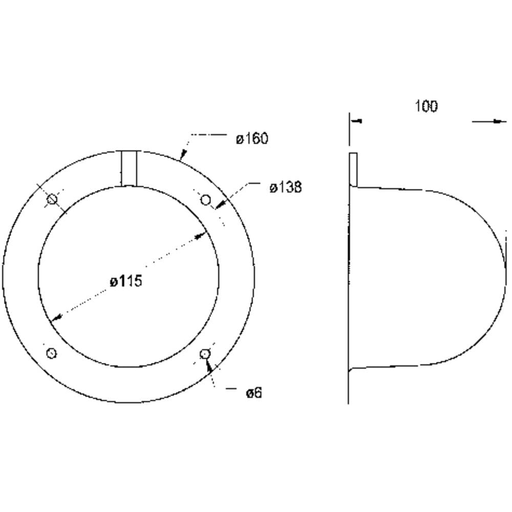 Visaton ABDECKH. AK 10.13 Copertura altoparlante (Ø) 100 mm