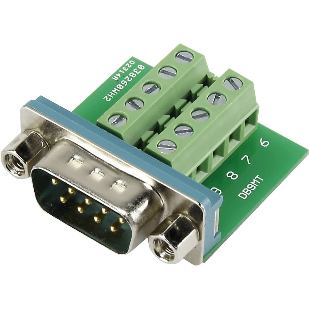 TRU COMPONENTS DSUB09M-10TB-2 1229332 Spina SUB-D 90 ° Numero Poli (num): 9 A vite 1 pz.