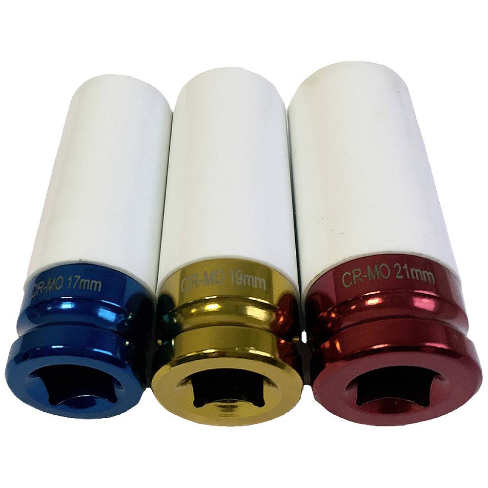HP Autozubehör HP Alufelgen Schoneinsätze 17-19-21mm 13213 Bussola in plastica 17 - 21 mm 1/2 (12.5 mm)