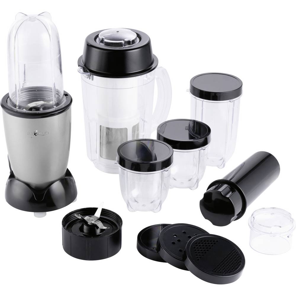 GourmetMaxx 14949 Mixer GOURMETmaxx Mr. Magic 18 pz. 400 W grigio/nero certificato GS