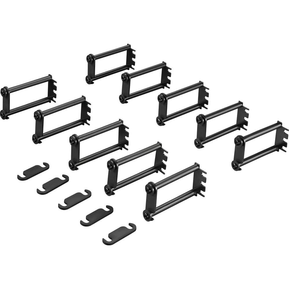 Rittal 7111.214 19 pollici Pannello passacavi per armadio rack 1 U Nero