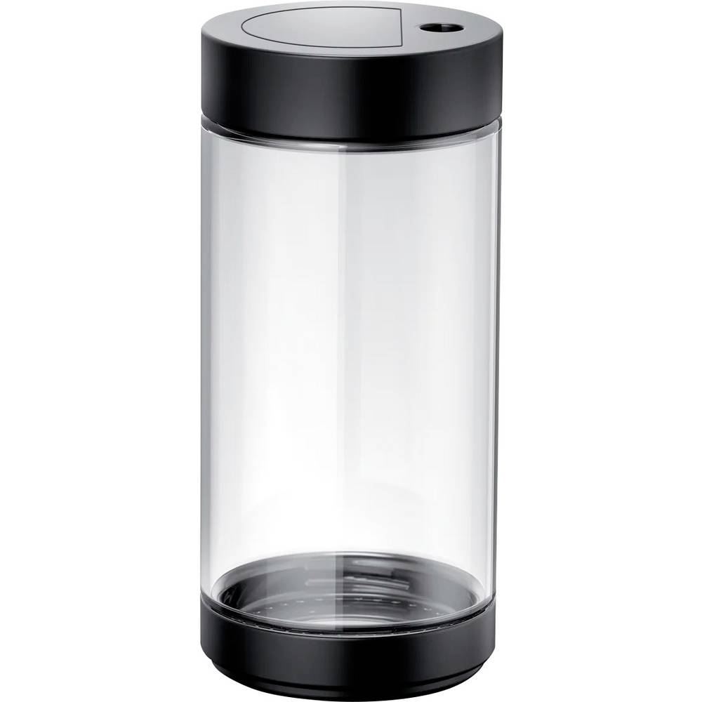 Siemens Glasmilchbehälter für Kaffeevollautomaten EQ500, EQ700 classic und EQ6 plus TZ80008 Bricco per latte Nero, Trasparente