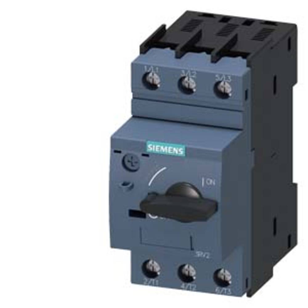 Siemens 3RV2021-1GA10 Interruttore 1 pz. Regolazione (corrente): 4.5 - 6.3 A Tens.comm.max: 690 V/AC (L x A x P) 45 x 97 x 97 mm