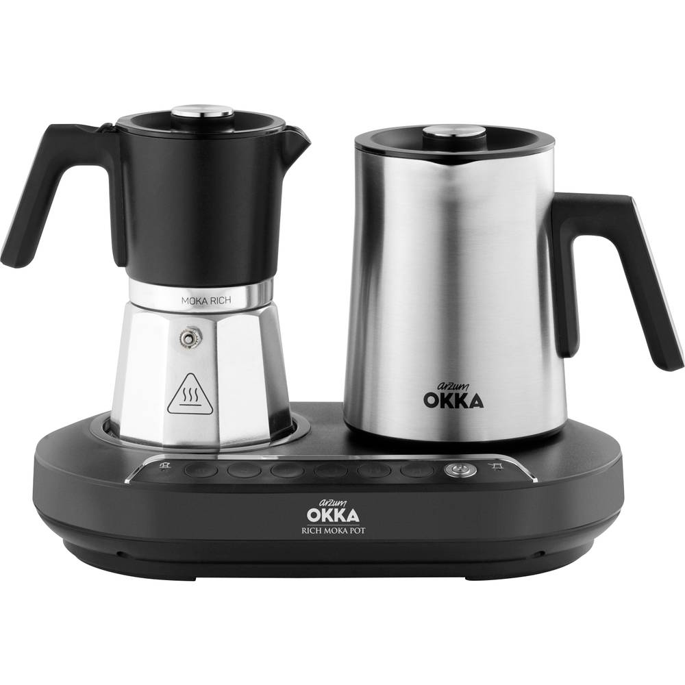 arzum OK0027-0500 Caffettiera elettrica Nero, Cromo Capacità tazze=5