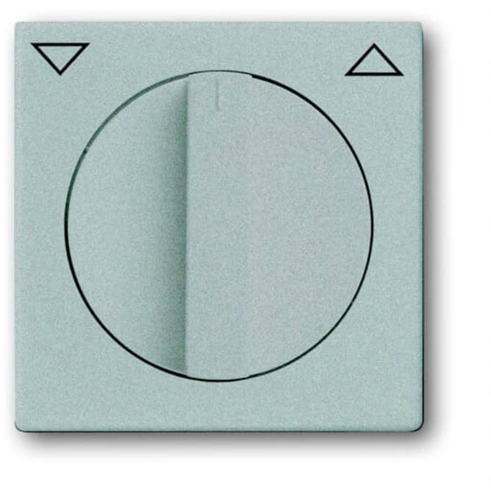 Busch-Jaeger Placca di copertura Interruttore tapparelle, Pulsante/interruttore persiane Carat Alluminio, Alluminio brillante (RAL 9006) 2CKA001710A36