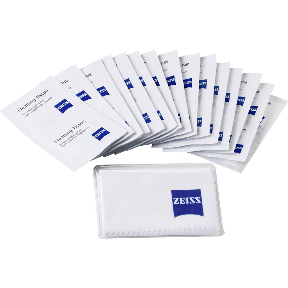 Zeiss Mikrofasertuch 18 x 18 cm + 20 Reinigungstücher 2096-687 Kit pulizia per foto/videocamere