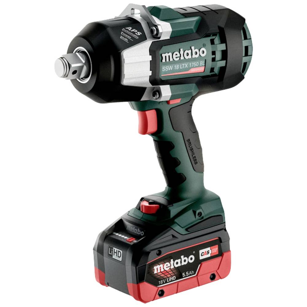 Metabo SSW 18 LTX 1750 BL 602402660 Avvitatore a percussione a batteria 1750 Nm 18 V Quantità di batterie ricaricabili incluse 2 5.5 Ah LiHD brushless