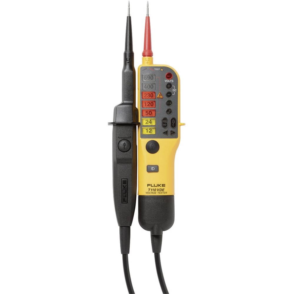 Fluke T110 Tester di tensione a due poli CAT III 690 V, CAT IV 600 V LED, Vibrazione, Acustico