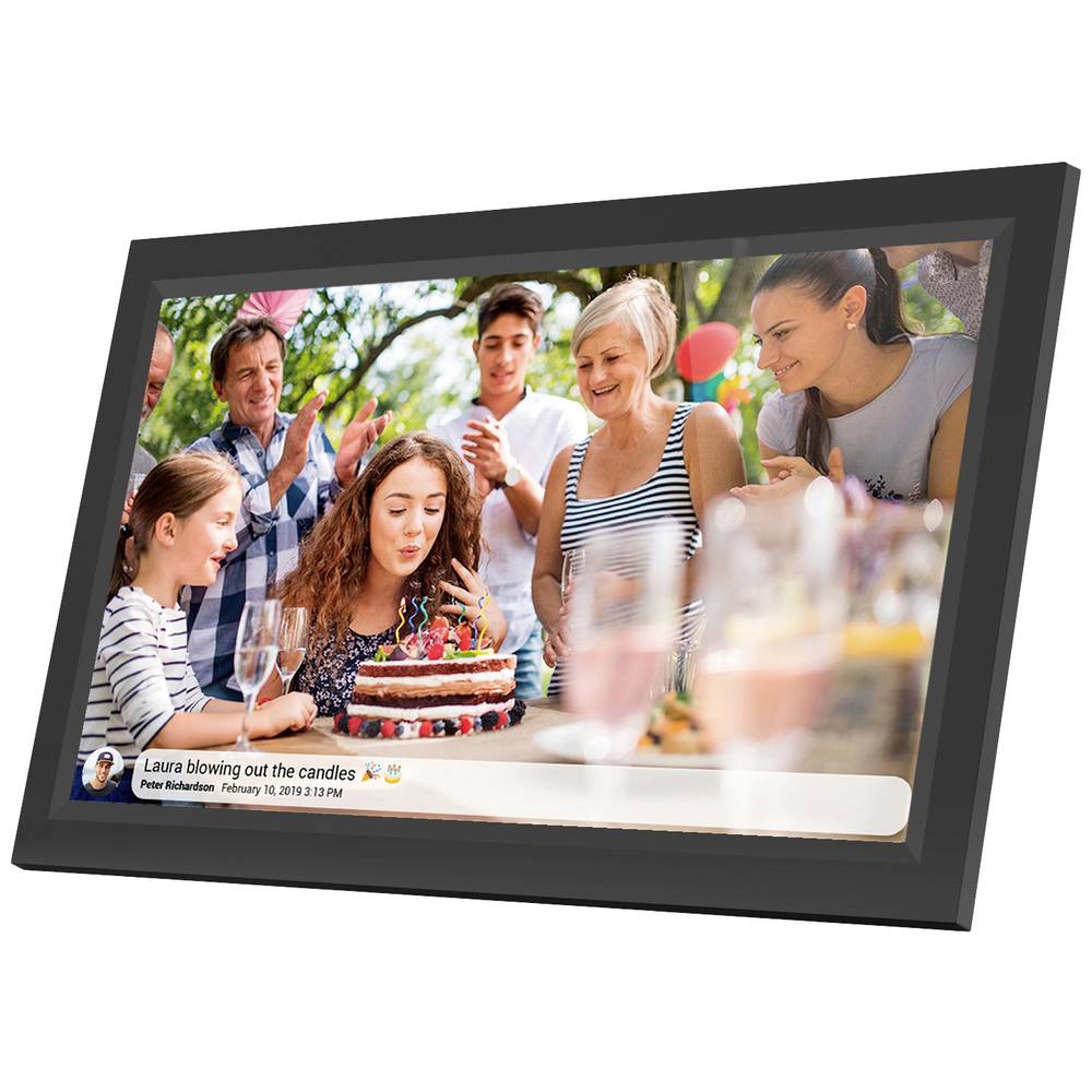 Denver PFF-1503BMK2 Cornice digitale WiFi 39.6 cm 15.6 pollici ERP: D (A - G) 1920 x 1080 Pixel 16 GB Nero