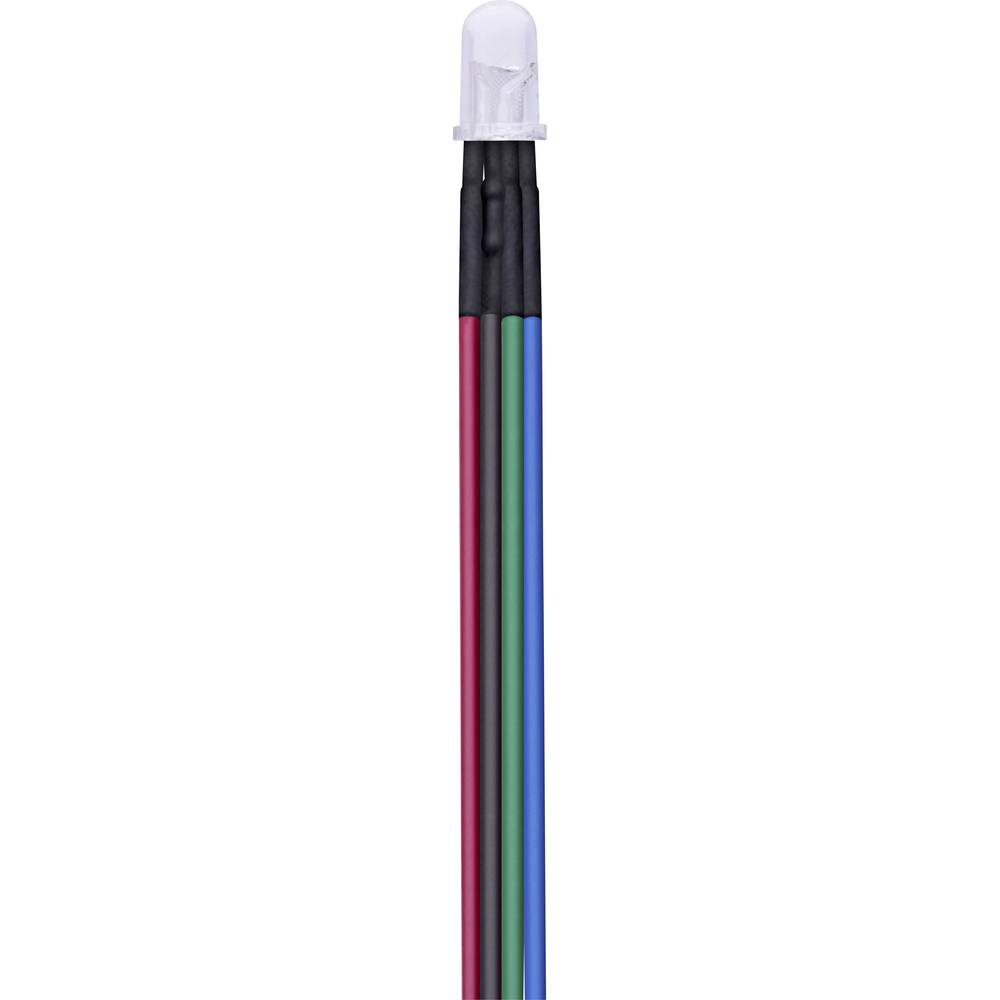 TRU COMPONENTS T1810O093 Assortimento LED RGB Rotondo 3 mm 1000 mcd, 4000 mcd, 2000 mcd 30 °