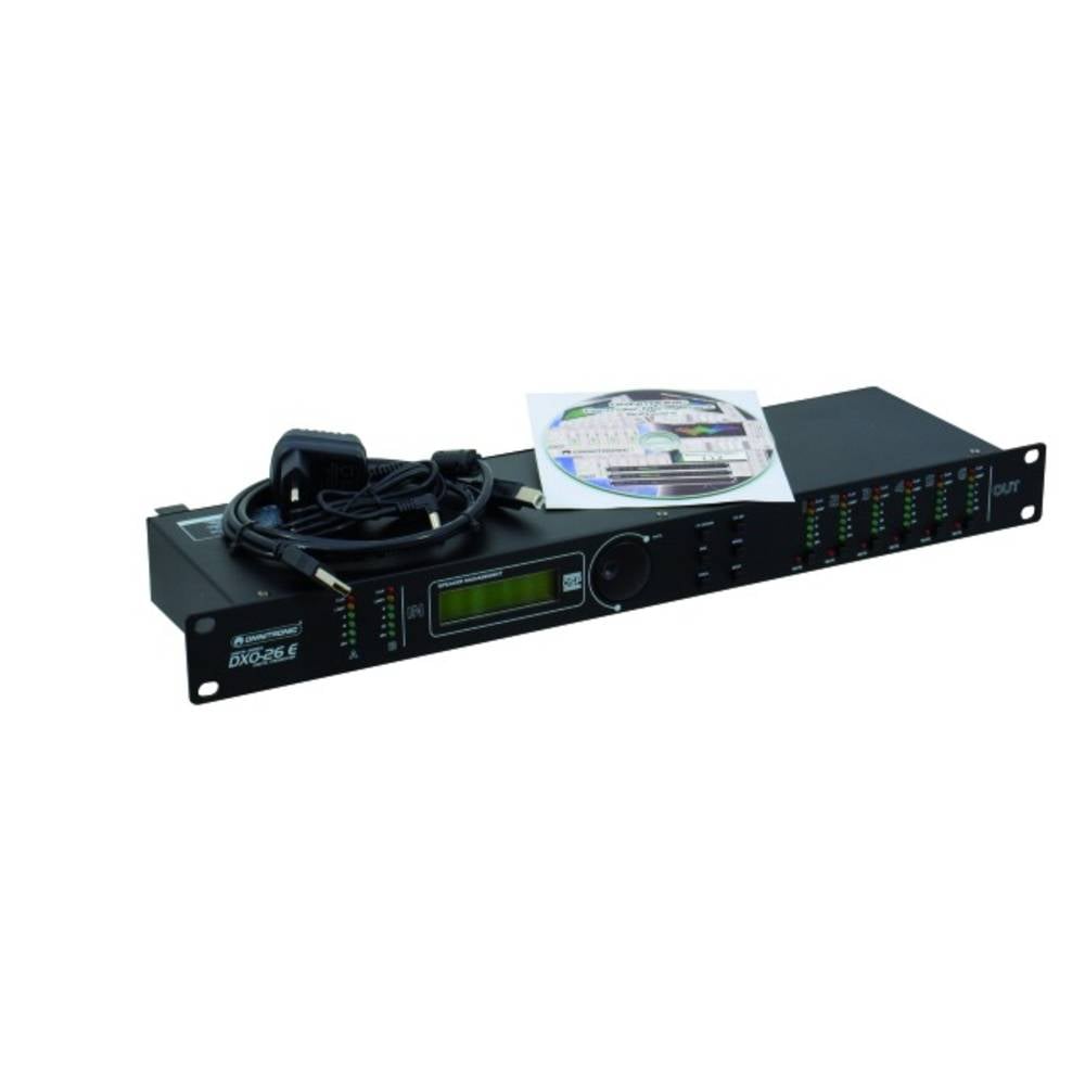 Omnitronic DXO-26E 6 canali Crossover per rack da 19 pollici con Display