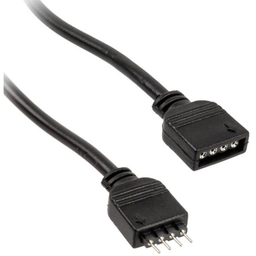 Prolunga Ventola PC [1x Presa ventola PC a 4 poli - 1x Spina ventola PC a 4 poli] 0.50 m Nero Kolink