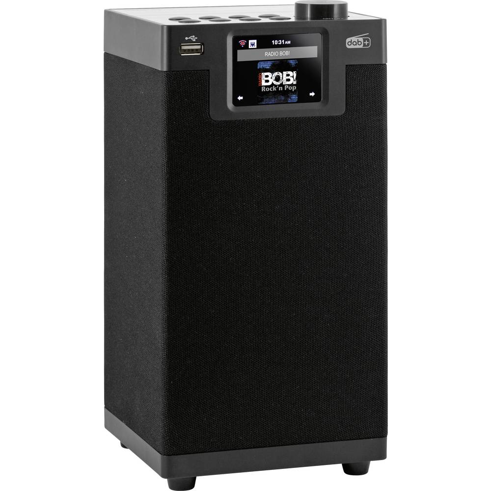 Imperial DABMAN i610 schwarz Radio da tavolo DAB+, DAB, Internet, FM Bluetooth, WLAN compatibile DLNA Nero