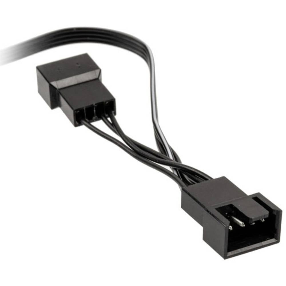 Cavo a Y Ventola PC [1x Presa ventola PC a 4 poli - 2x Presa ventola PC a 4 poli] 0.35 m Nero Kolink