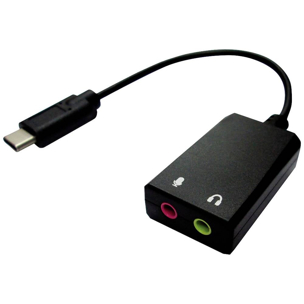 Adattatore VALUE USB tipo C - 2x 3,5 mm audio, ST/BU, 0,13 m
