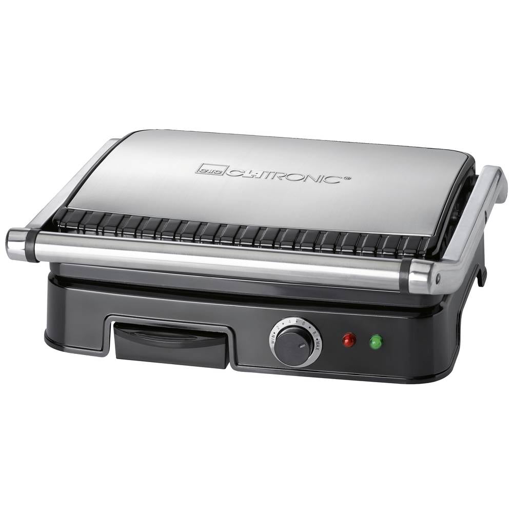 Clatronic KG 3487 Elettrico Griglia a contatto Nero, acciaio inox