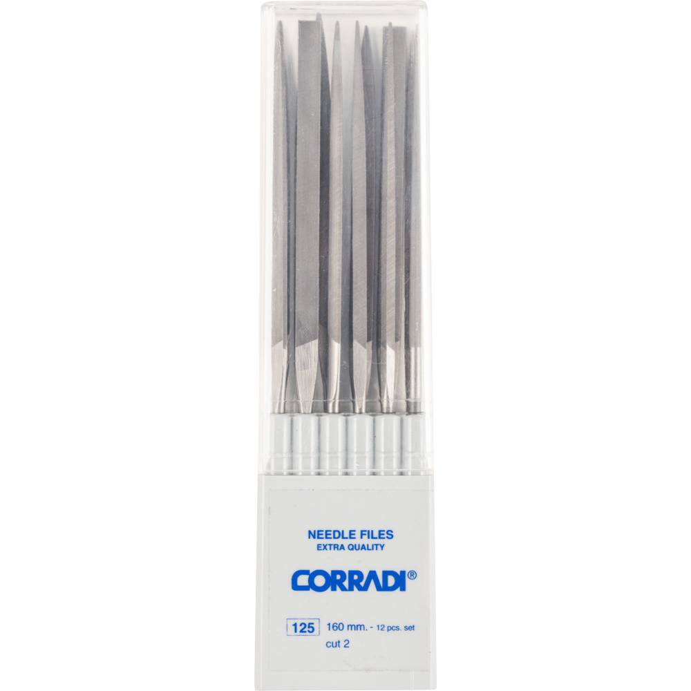 PFERD TOOLS 12325164 Kit di lime ad ago CORRADI taglio svizzero 2 in scatola di plastica Lunghezza 160 mm 1 pz.