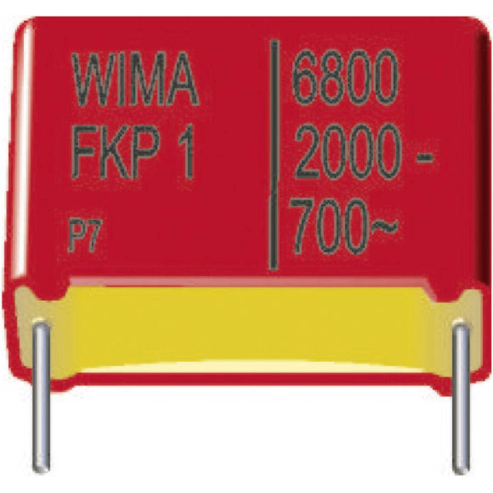 Wima FKP1T004704B00KF00 600 pz. Condensatore a film FKP radiale 470 pF 1600 V/DC 10 % 15 mm (L x L x A) 18 x 5 x 11 mm Tape on Full reel