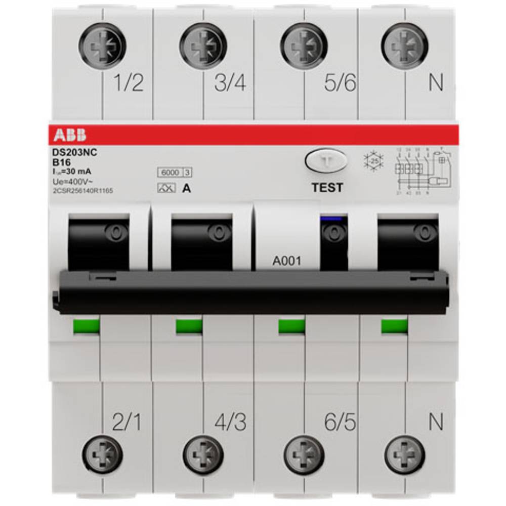 ABB 2CSR256140R1165 Magnetotermico e differenziale 4 poli