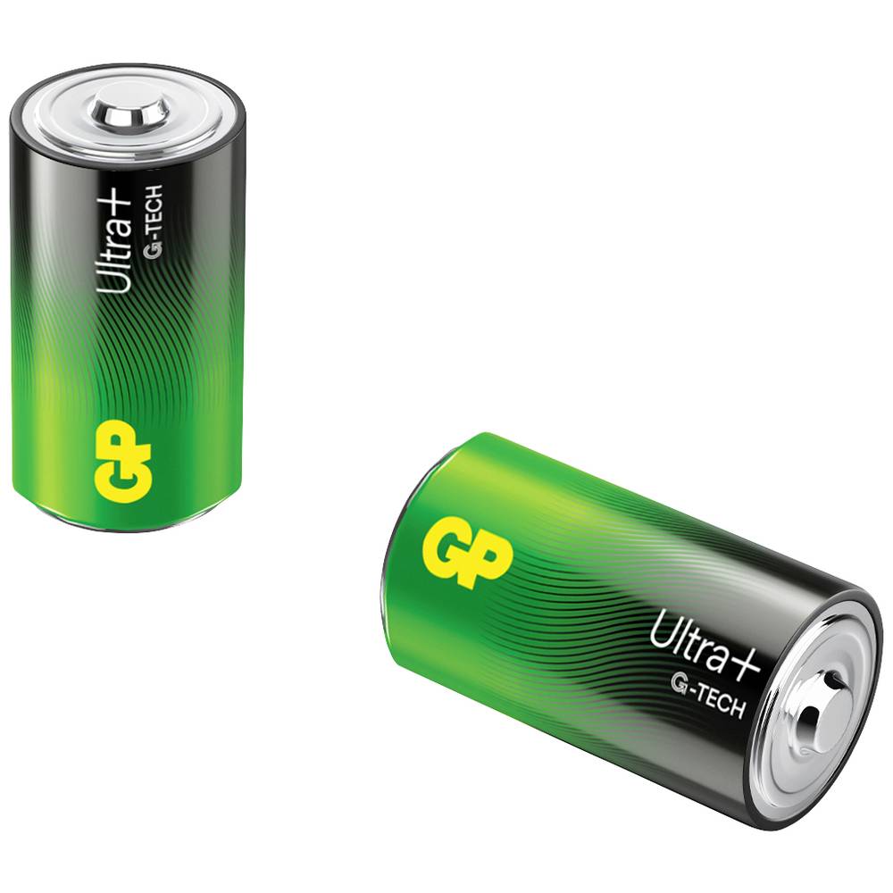 GP Ultra Plus Batteria Torcia (D) Alcalina/manganese 1.5 V 2 pz.