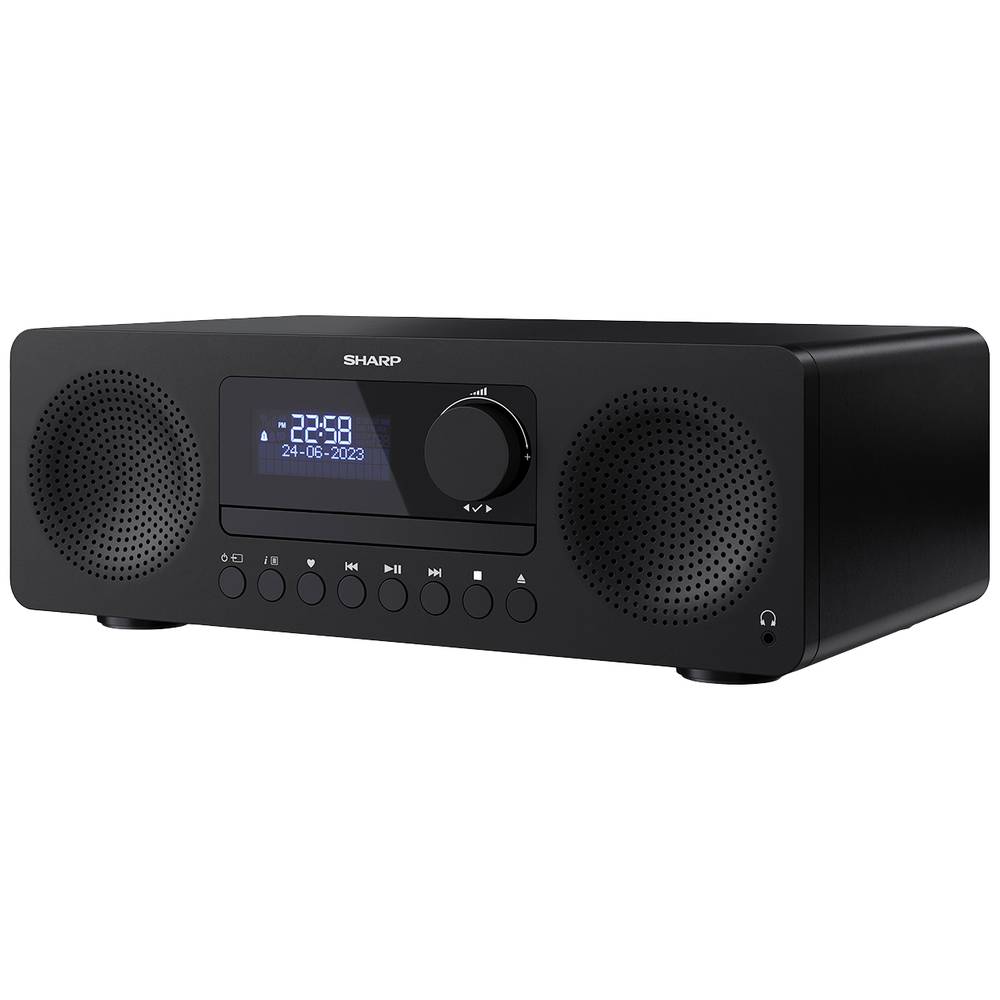 Sharp XL-B720D Sistema stereo Bluetooth, AUX, CD, DAB+, USB, incl. telecomando 60 W Nero