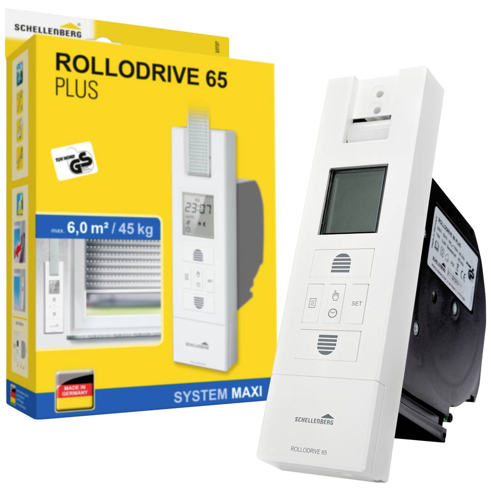 Schellenberg 22727 RD65 PLUS Avvolgi tapparelle elettrico 23 mm Trazione (max.) 45 kg Ad incasso