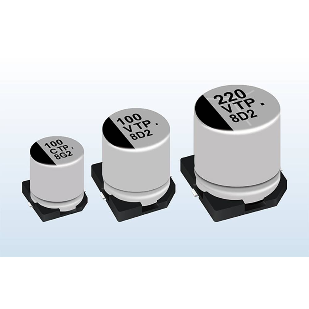 Condensatore elettrolitico Panasonic EEETP1V221AP 220 µF 35 V 20 % (Ø) 10.00 mm 1 pz. Tape cut SMD