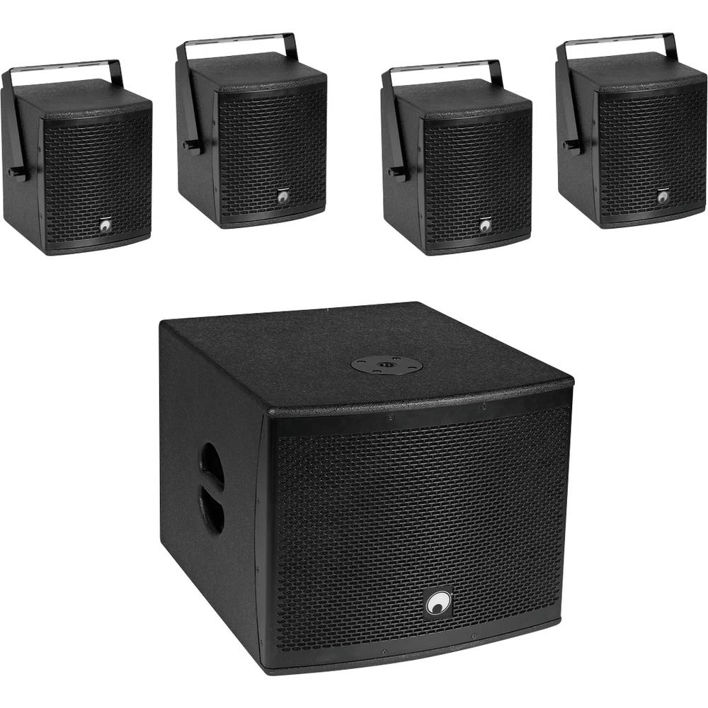 Omnitronic Molly-12A+Molly-6 Kit altoparlanti PA attivi incl. Subwoofer, Bluetooth