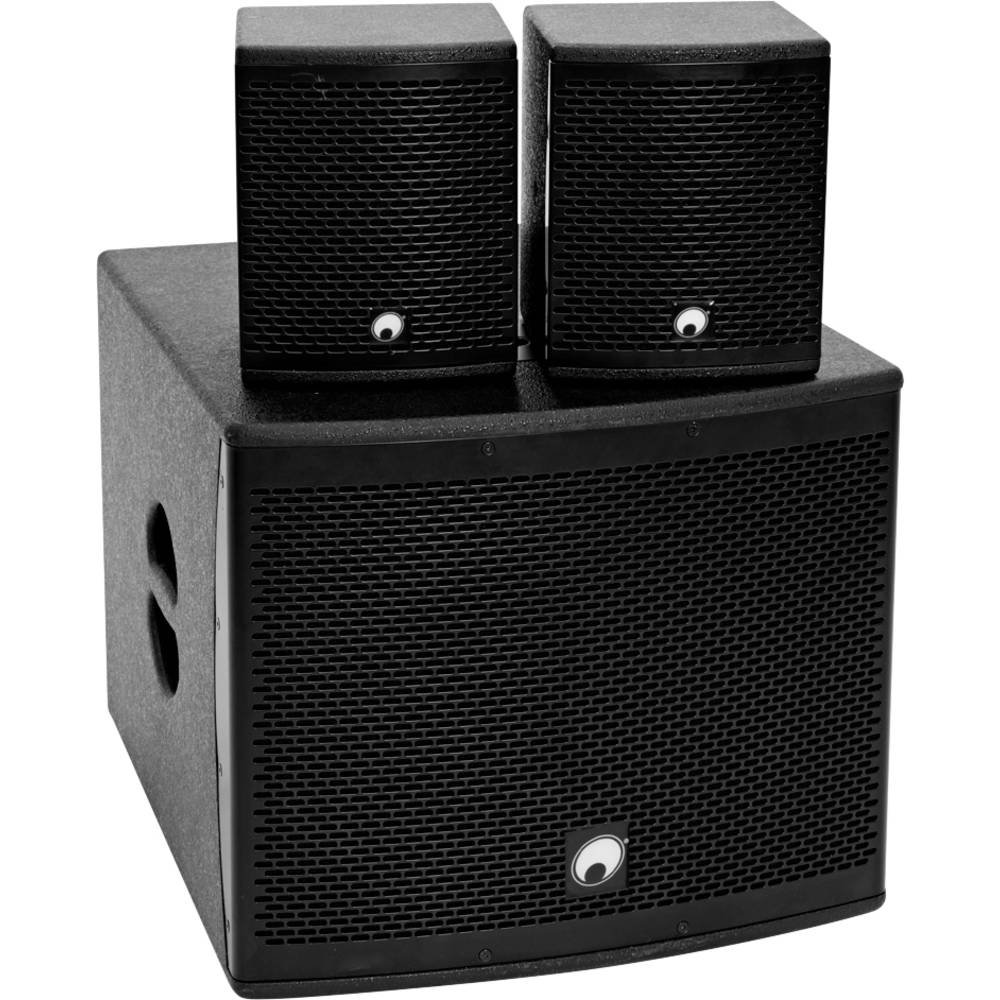 Omnitronic Molly-12A Kit altoparlanti PA attivi incl. Subwoofer, Bluetooth