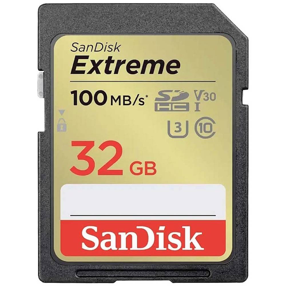 SanDisk Extreme PLUS Scheda SDXC 32 GB UHS-I antiurto, impermeabile