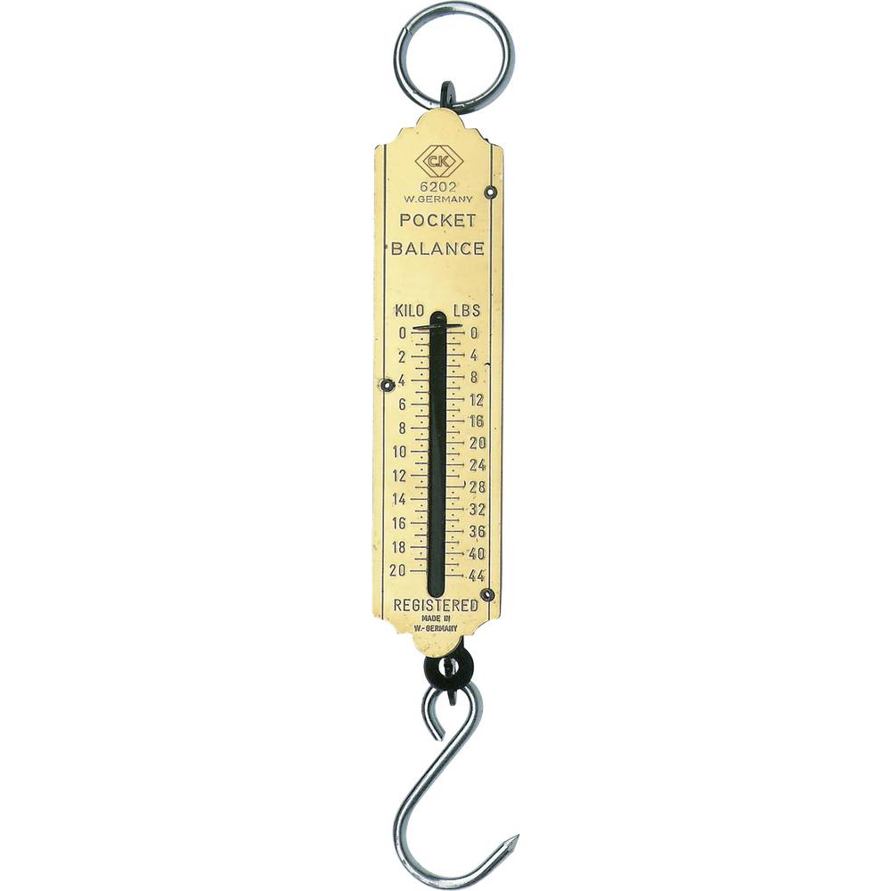 C.K T6202 044 Bilancia a molla Portata max. 20 kg