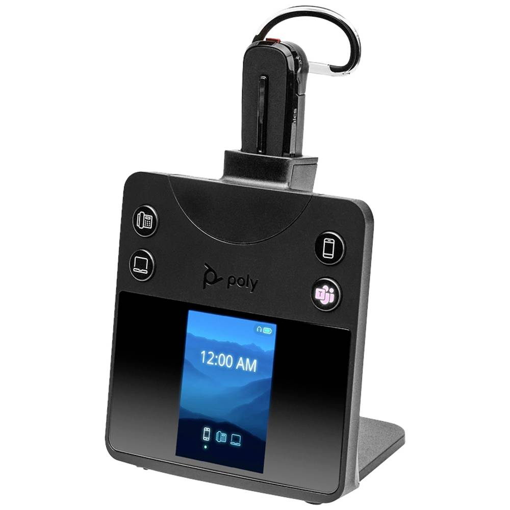 HP Poly Savi 8445 MS Teams Computer Cuffie In Ear DECT Mono Nero Eliminazione del rumore