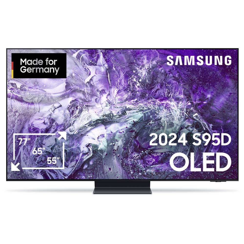 Samsung OLED 4K S95D TV OLED 165.1 cm 65 pollici ERP F (A - G) CI+, DVB-T2 HD, WLAN, UHD, Smart TV Nero