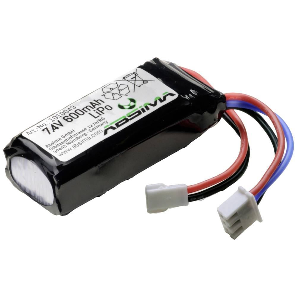 Absima Batteria ricaricabile LiPo 7.4 V 600 mAh