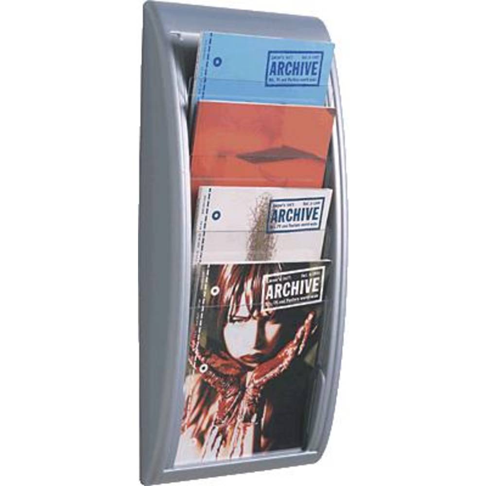 Paperflow QUICK BLICK 4061.35 Porta depliant Alluminio DIN A4 Numero scomparti 4 1 pz. (L x A x P) 29 x 65 x 95 cm