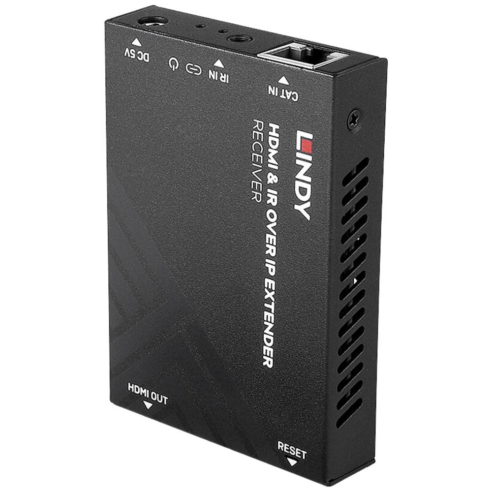 LINDY HDMI & IR über IP Receiver RJ45, IR (Jack 3.5 mm) Ricevitore HDMI 150 m