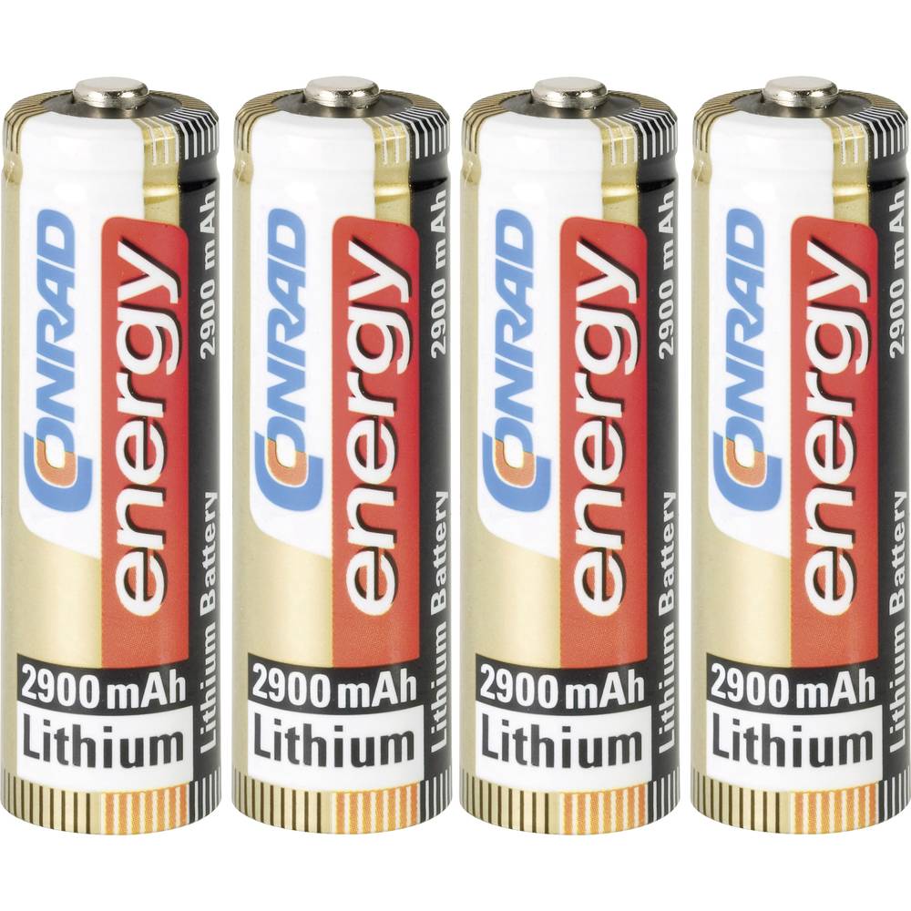 Conrad energy Extreme Power FR6 Batteria Stilo (AA) Litio 2900 mAh 1.5 V 4 pz.