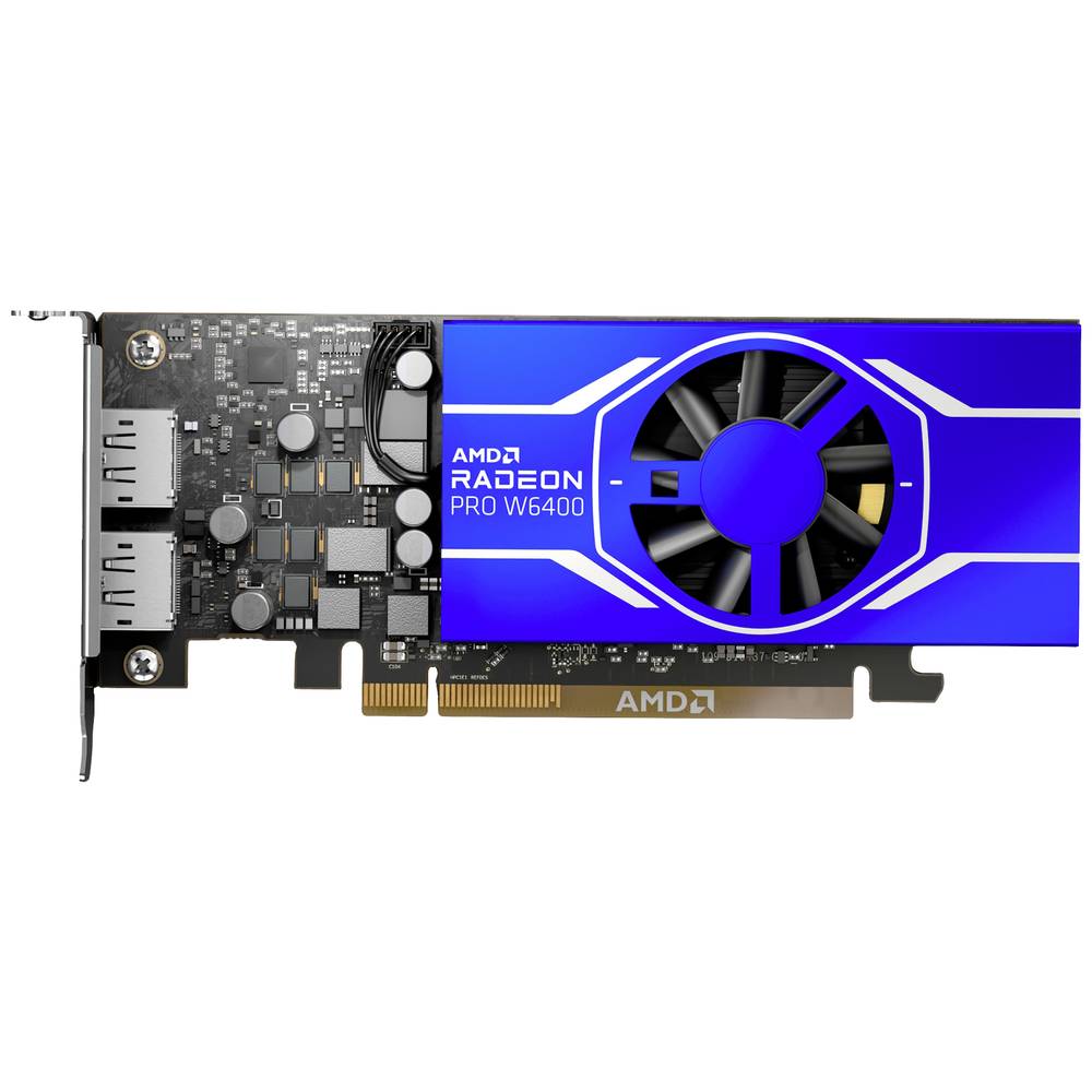 AMD Scheda grafica della workstation AMD Radeon Pro W6400 4 GB RAM GDDR6 PCIe DisplayPort Low Profile