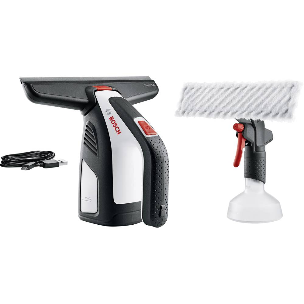 Bosch Home and Garden Glass Vac Solo Plus Aspirapolvere per finestre Nero, Grigio