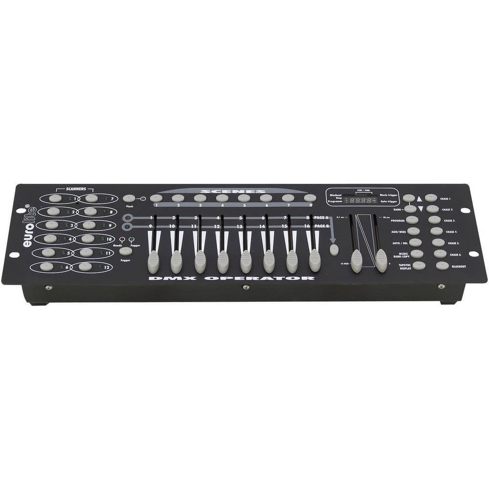 Eurolite DMX Operator 192 Controller DMX 16 canali 19 pollici, Controllo del suono